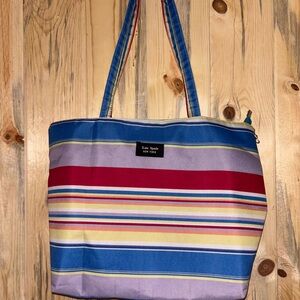 Kate Spade Vibrant Striped Tote Bag